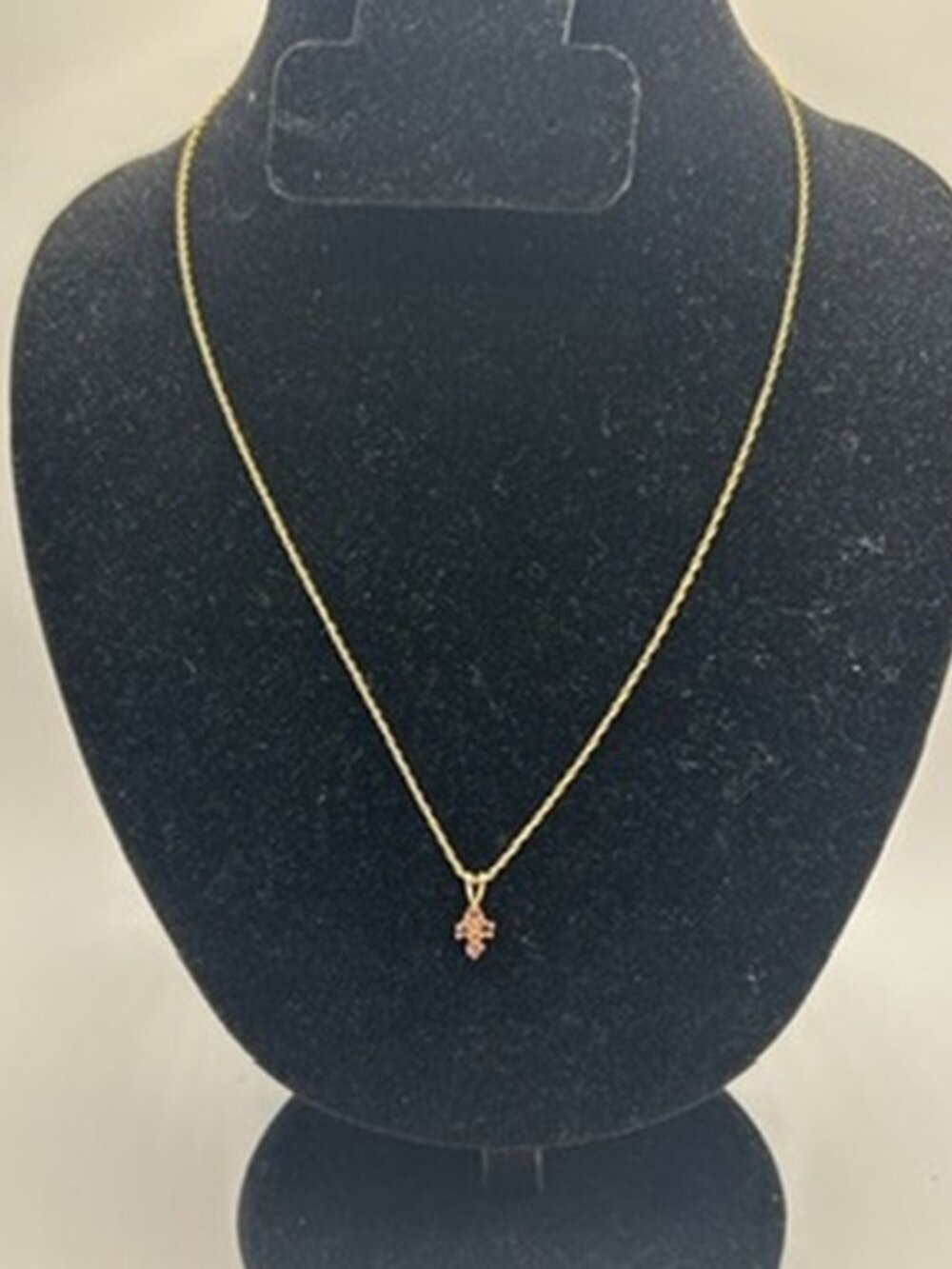 Dainty Womens Real Gold Purple Cross Pendant Chain Plated Stainless Steel